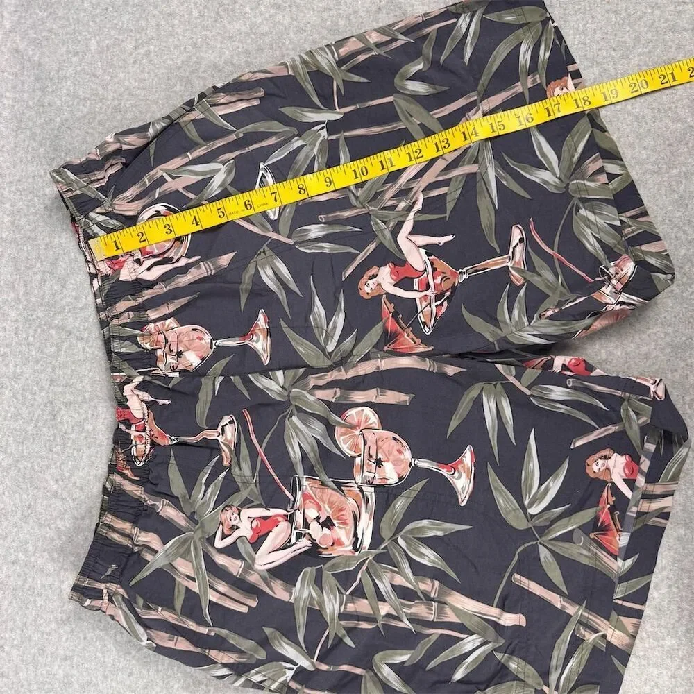 Tommy Bahama Men's Swim Trunks Size Large  Cocktail Print Tropical Shorts
